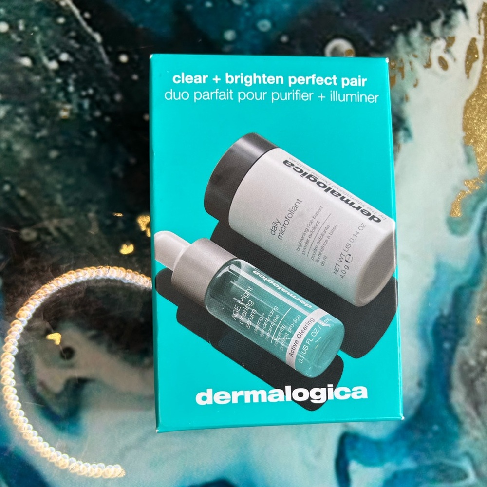 Dermalogica Travel Bundle Daily MicroFoliant & AGE Bright Clearing Serum